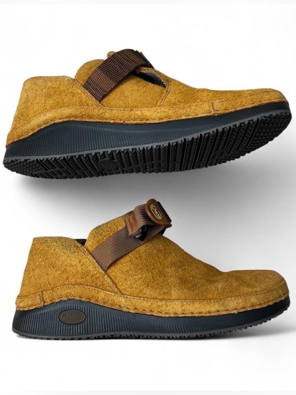 Chaco Mens Paonia Shoe Texture Leather Caramel Slip On Size Men’s 8 - Picture 3 of 8